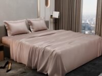 Stoa Paris Double Bedsheet with 2 Pillow Covers, 300 TC UltraSatin Premium Bedding Set, Aesthetic Home Decor, Gift for Couples,Wedding, Anniversary,Date Night - Champagne