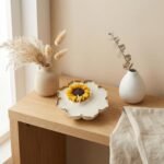 Sunflower Urli Candle with Vanilla Jasmine Fragrance | Handcrafted Floral Wax Candle in Metal Urli | Aesthetic Home Décor, Festive & Gifting Candle