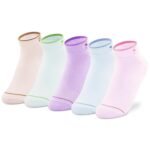 Supersox Ankle Socks For Women Made With Premium Cotton. Solid Design, Anti Odour & Anti Bacterial, Ideal For Daily Casual Wear/Gym/Office - Pack Of 5, Free Size (Pastels, Ankle Length, Multicolor)