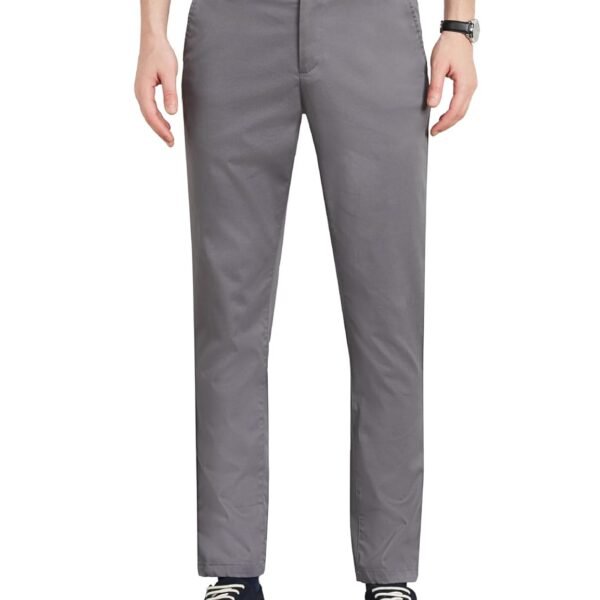 Symbol Premium Men's Slim Fit Flexi Waist Casual Pants | Stretchable Chinos | Stylish Office Fashion Trousers