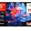 TCL 189 cm (75 inches) Metallic Bezel Less Series 4K Ultra HD Smart LED Google TV 75V6C (Black)