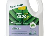 Tazo Multi-purpose Bathroom Cleaner (5 Litre Pack of 1), Biodegradable & Plant Powered Bathroom Disinfectant Liquid, Removes Hard Stains, Grime & Soap Scum, Kills 99.99% Germs, Safe On Skin
