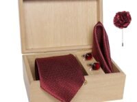 Tie for Men – Micro Silk Neck Ties Set with Cufflinks Flower Pin, Pocket Square & Black Gift Box, Combo Necktie Sets for Office Wear, Formal Suits & Weddings (0, TieVar2)