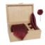 Tie for Men – Micro Silk Neck Ties Set with Cufflinks Flower Pin, Pocket Square & Black Gift Box, Combo Necktie Sets for Office Wear, Formal Suits & Weddings (0, TieVar2)