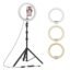 Tygot 10 Inches Big LED Ring Light for Camera, Phone tiktok YouTube Video Shooting and Makeup, 10" inch Ring Light with 7 Feet Long Foldable and Lightweight Tripod Stand