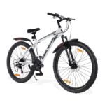 Urban Terrain Galaxy Ultra Multispeed High Performance Mountain Cycles for Men with Front Suspension and Dual Disc Brake MTB Bike 27.5T (21 Speed, White)