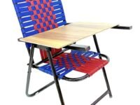 VASVAI Square Strong Folding Cotton Chair & Free 6mm pad for Laptop and Reading (Multicolour) (KA-27)