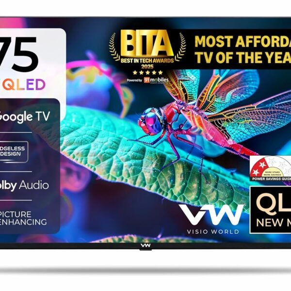 VW 190 cm (75 inches) Pro Series 4K Ultra HD Smart QLED Google TV VW75GQ1