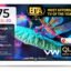 VW 190 cm (75 inches) Pro Series 4K Ultra HD Smart QLED Google TV VW75GQ1