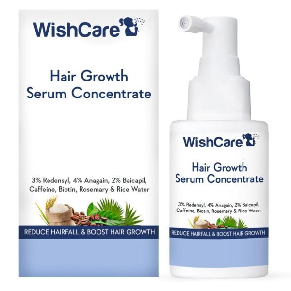 WishCare Hair Growth Serum For Scalp | 94% Saw New Hair Growth | Redensyl & Rosemary Oil | 100% Saw Hairfall Reduction | In-Vivo Tested | For Men & Women | 30ml