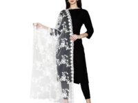 Women's Nylon Net Embroidered Dupatta