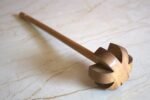 Wooden Butter & Buttermilk Churner | Manual Mathani Madani for Dahi, Lassi & Butter, Dal Ghotni | Whisk Beater, Multi-Purpose Wooden Kitchen Churner for Homemade Dairy