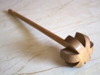 Wooden Butter & Buttermilk Churner | Manual Mathani Madani for Dahi, Lassi & Butter, Dal Ghotni | Whisk Beater, Multi-Purpose Wooden Kitchen Churner for Homemade Dairy