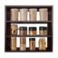 Wooden Kitchen Shelf | Wall Mounted Multipurpose Storage Rack for Spice & Containers | Brown