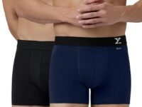 XYXX Men's Aero Super Combed Cotton Regular Fit Solid Antimicrobial Trunks with No Marks Waistband (Pack of 2)