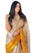 Yashika Women Chanderi Silk Solid Saree With Unstitched Blouse Piece |saree for Women | New Sari | Latest Saree
