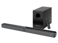 ZEBRONICS 120 Watts Soundbar, Home Theatre, Dual Racetrack Drivers Soundbar, 13.33cm Subwoofer, HDMI ARC, Bluetooth v5.1, USB, Glossy Finish, Wall Mountable, 2.1 Ch (Juke BAR 3910)
