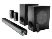 ZEBRONICS Juke bar 9550 pro 5.2 Soundbar (625 Watts), Dolby Audio, Dual Wireless Subwoofer & Wired Satellite, BT v5.3, HDMI ARC, Optical, Powerful Bass, RGB LED Lights, Wall Mountable, Silver