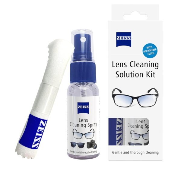 ZEISS Lens Cleaning Solution Kit 30ml with Microfiber Cloth- Pack of 1 | Perfect Lens Cleaner for Spectacles, Eyeglasses, Sunglasses, Camera Lenses and Binoculars