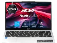 acer Aspire Lite, 13th Gen Intel Core i3-1305U, 8GB RAM, 512GB SSD, FHD, 15.6"/39.62cm, Windows 11 Home, Steel Gray, 1.59KG, AL15-53, Metal Body, Thin and Light Premium, Laptop