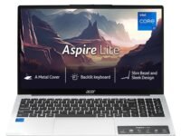 acer Aspire Lite,12th Gen, Intel Core i7 12650H, Office 2024+M365 Basic, 16GB RAM, 512GB SSD, Full HD IPS, 15.6"/39.62 cm, Win 11 Home, Pure Silver, 1.7 KG, AL15-52H, Backlit KB, Thin & Light Laptop