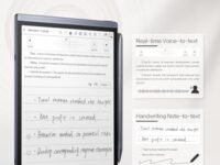 iFLYTEK AINOTE Air 2 Bundle - Black Folio Case, 8.2-inch AI Note-Taking Tablet Writing Paper Tablets, Digital Notebook with Pen, Voice-to-Text Transcription, Multi-Languages Chatgpt Support