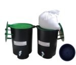 is an Aerobic Composting Kit (Two 35 Litre Compost Bins Made of Weather Resistant PPCP with Sieve, Green Lids And Accessories)