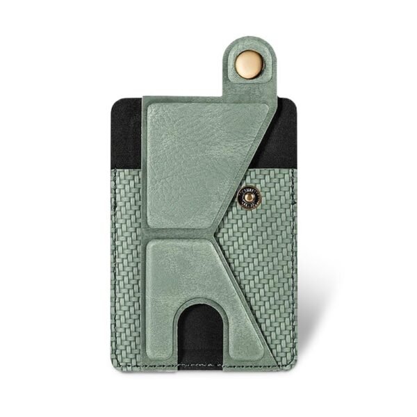 karomouj Multifunctional Phone Wallet Card Holder with Shockproof Case Design Premium Leather Phone Card Holder Stick-On Phone Wallet, Kickstand, Phone Stand (Multicolor, Pack of 1, Unisex-Adult)