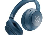 pTron Studio Evo 70hrs Playtime Wireless Over Ear Headphones with HD Mic, Low-Latency Game/Movie/Music Modes, Punchy Bass, BT5.3, Dual Device Pairing, Voice Assistant & Type-C Fast Charging (Blue)