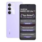 realme NARZO 80 Lite 5G (Crystal Purple, 4GB+128GB) | 6000mAh Long-Lasting Battery | MediaTek Dimensity 6300 5G | AI Assist | IP64 Rated Water & Dust Resistance | Military-Grade Durability