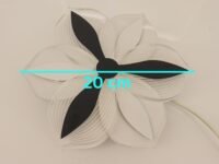 swanart Glowora RGB Color Changing Acrylic & Metal Flower-Shaped Chandelier Light – Modern 10W Decorative Ceiling Light for Living Rooms, Bedrooms, and Kids' Rooms