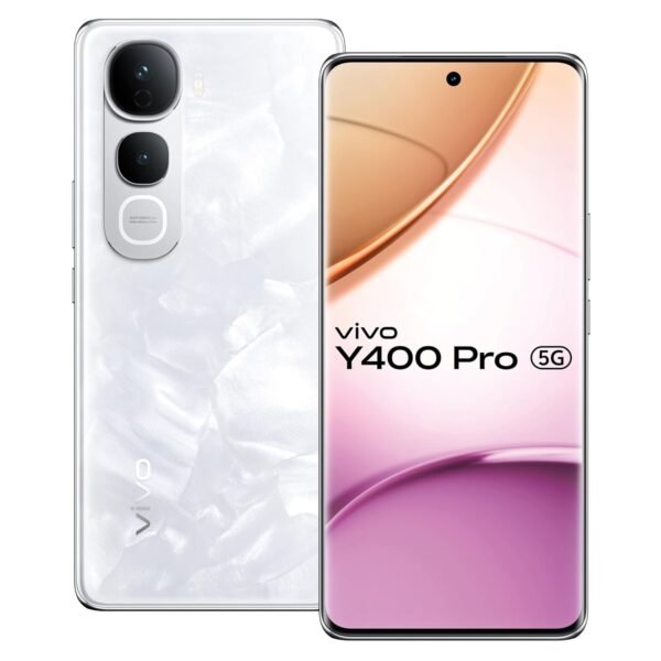 vivo Y400 Pro 5G (Freestyle White, 8GB RAM, 256GB Storage) with No Cost EMI/Additional Exchange Offers
