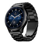 Boat Lunar Discovery Neo, 1.39" (3.5 cm) Round HD Display, Premium Metallic Finish, Animated Watchfaces, 100+ Sports Mode, Bluetooth Calling, Smart Watch for Men & Women (Steel Black)