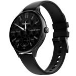 Fire-Boltt Phoenix Air Smart Watch 1.26” Round Display, Rotating Button, Wireless Charging, Ultra Lightweight Metal Body, Bluetooth Calling, Smartwatch with Silicone & Mesh Steel Straps Carbon Black