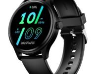 Boat Lunar Discovery Neo, 1.39" (3.5 cm) Round HD Display, Premium Metallic Finish, Animated Watchfaces, 100+ Sports Mode, Bluetooth Calling, Smart Watch for Men & Women (Active Black)