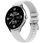 Fire-Boltt Phoenix Air Smart Watch 1.26” Round Display, Rotating Button, Wireless Charging, Ultra Lightweight Metal Body, Bluetooth Calling, Smartwatch with Silicone & Mesh Steel Straps Cloud White