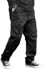 Mens Cargo || Cotton Cargo Pants || Drawstring Waist Pants (Also Available in Plus Size) (14-15)