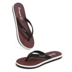 Doctor Walk Flip Flops with Comfortable Footpad, Soft Straps, Anti-Skid Design, Black and White Slipper for Women's
