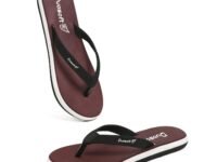 Doctor Walk Flip Flops with Comfortable Footpad, Soft Straps, Anti-Skid Design, Black and White Slipper for Women's
