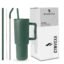 Tumbler with lid and Straw 1200ML Cup Stainless Steel Vacuum Insulated Tumbler for Water, Iced Tea or Coffee 1.2L Office Gym Travelling (40 - Oz - Forest)