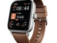 Boat Wave Call 3 Smartwatch 1.83” HD Display with Animated Watch Faces; BT Calling, Functional Crown, Multiple Sports Modes, IP68, HR, SpO2 Monitor, Smart Watches for Men & Women (Timber Brown)