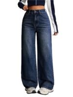 Nifty Women's Denim Stretchable High Waist Baggy Jeans for Women
