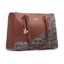 ZOUK Women's Office Essential Bag | Jute | Vegan Leather Handcrafted Tote Bag With Double Handle Shoulder Strap