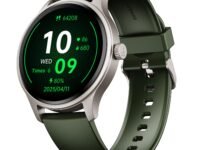 Boat Lunar Discovery Neo, 1.39" (3.5 cm) Round HD Display, Premium Metallic Finish, Animated Watchfaces, 100+ Sports Mode, Bluetooth Calling, Smart Watch for Men & Women (Olive Gold)