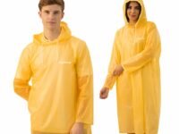 Lifelong Waterproof Unisex Rain Coat Hooded Full Sleeves Outdoor Men, Women, Boys & Girls Rainwear Poncho Raincoat for Camping, Hiking & Travelling (1Pc)