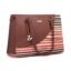 ZOUK Women's Office Essential Bag | Jute | Vegan Leather Handcrafted Tote Bag With Double Handle Shoulder Strap