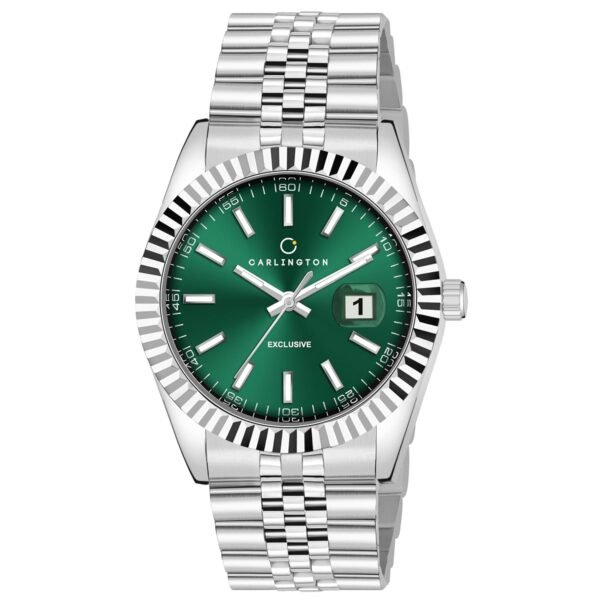 Carlington Analog Men's Watch with Stainless Steel Chain Strap, Multi-Color Dial Options, Premium Gift Watch for Men – Stylish Casual & Formal Wrist Watch - CT 8811