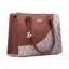 ZOUK Women's Office Essential Bag | Jute | Vegan Leather Handcrafted Tote Bag With Double Handle Shoulder Strap