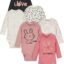 Onesies Brand, Unisex Baby, 6-Pack Long Sleeve Bodysuits