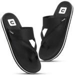 Men’s Comfort Slippers with Cross Strap Design | Cushioned Footbed & Shock Absorbing Sole | Lightweight Everyday Wear Slippers for Office, Home & Casual Walking